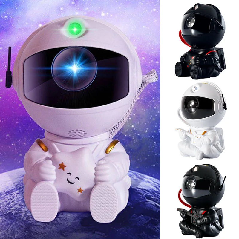 Star Projector Galaxy Night Light Astronaut Space Projector Starry Nebula Ceiling LED Lamp for Bedroom Home Decorative Kids Gift