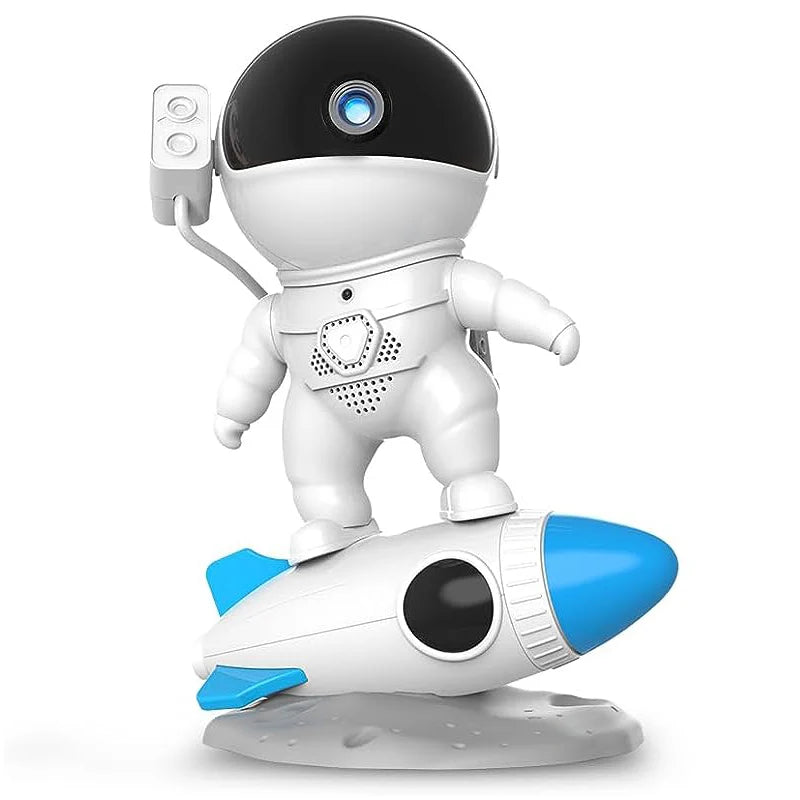 Rocket Astronaut Galaxy Projector Night Light Lamp And 12 Film Starry Sky Astronaut Porjectors Lamp Planetarium For Kids Bedroom