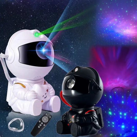 Star Projector Galaxy Night Light Astronaut Space Projector Starry Nebula Ceiling LED Lamp for Bedroom Home Decorative Kids Gift